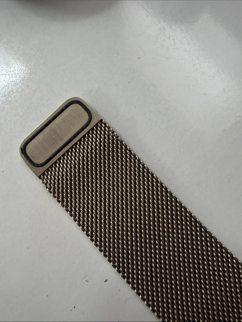 Apple 45mm Gold Stainless Steel Milanese Loop Smartwatch Band